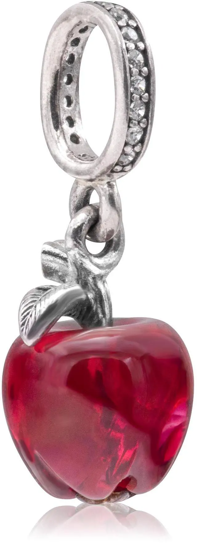 Main image of Pandora Murano Glass Red Apple Dangle Charm