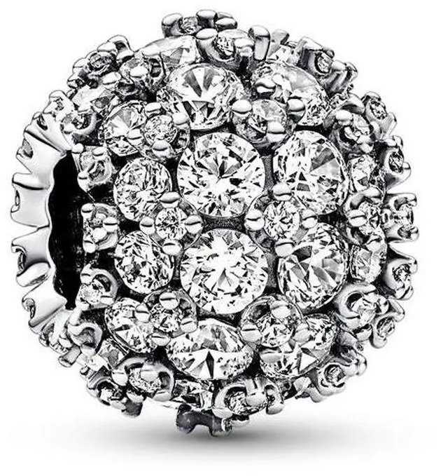 Main image of Pandora Sparkling Pave Round Charm