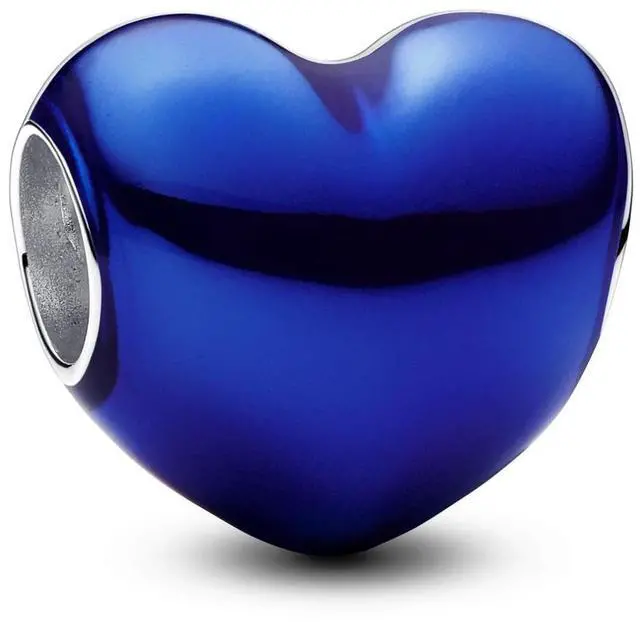 Main image of Pandora Metallic Blue Heart Charm