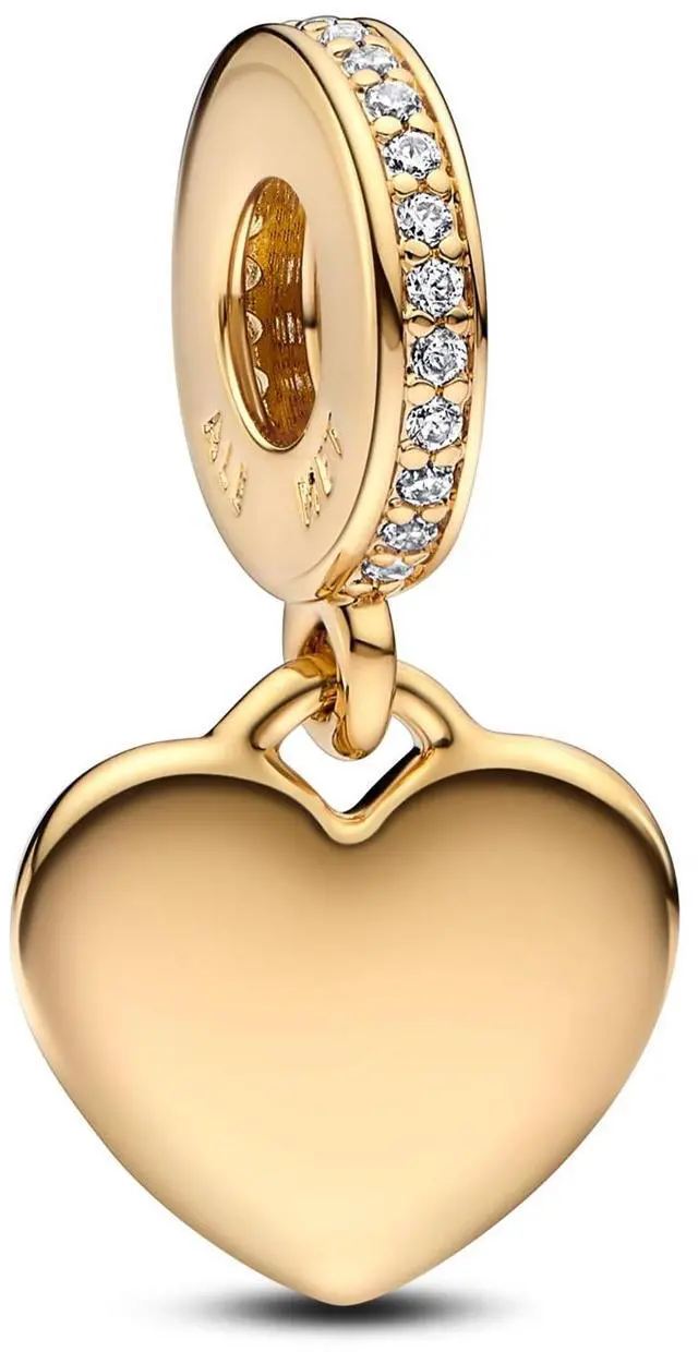 Main image of Pandora Engravable Heart Tag Dangle Charm