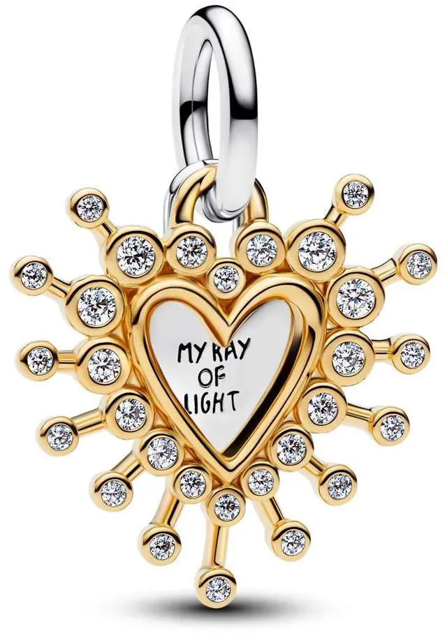 Main image of Pandora Radiant Heart Double Dangle Charm