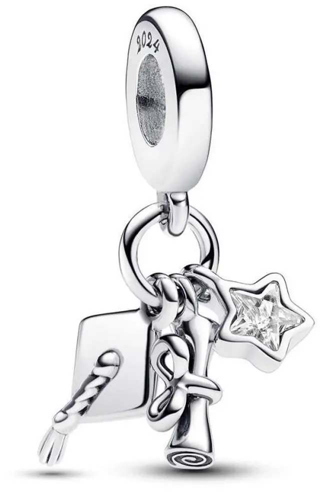 Main image of Pandora 2024 Graduation Triple Dangle Charm