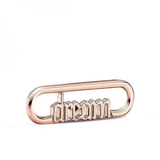 Alt view image 2 of 3 - Pandora ME Styling Dream Word Link Bracelet 14ct Rose Gold-Plated Metal Blend Women's Jewelry