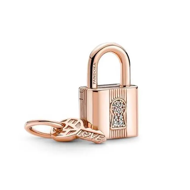Alt view image 2 of 3 - Pandora Padlock & Key Dangle Charm