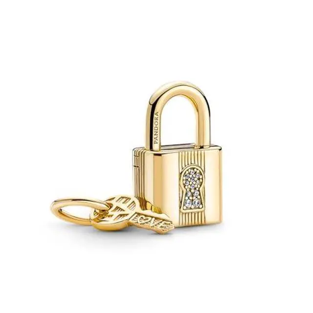 Alt view image 2 of 3 - Pandora Padlock & Key Dangle Charm
