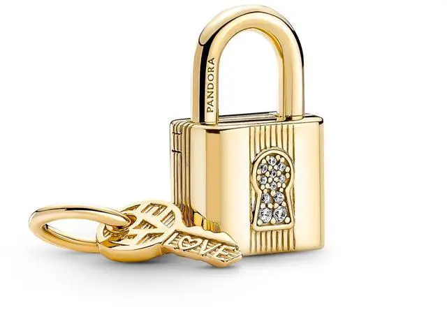 Main image of Pandora Padlock & Key Dangle Charm