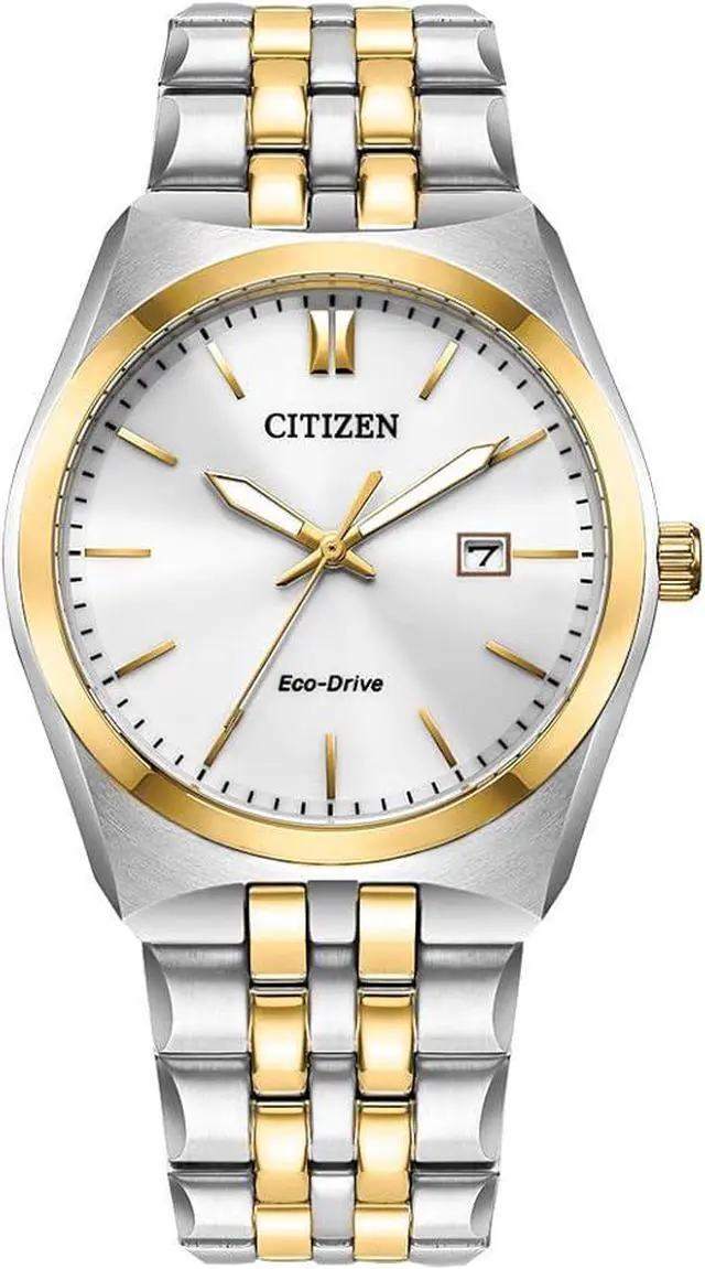 Alt view image 4 of 6 - Citizen Eco-Drive Corso Men's Watch, Stainless Steel, Classic, Two-Tone BM7334-58B