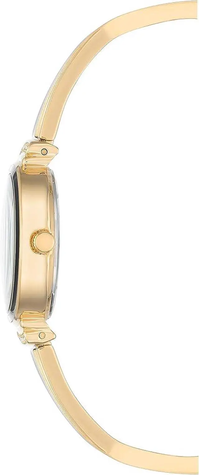 Alt view image 2 of 2 - Anne Klein Gold-Tone Black Dial X-Shaped Bangle Set Ladies Watch