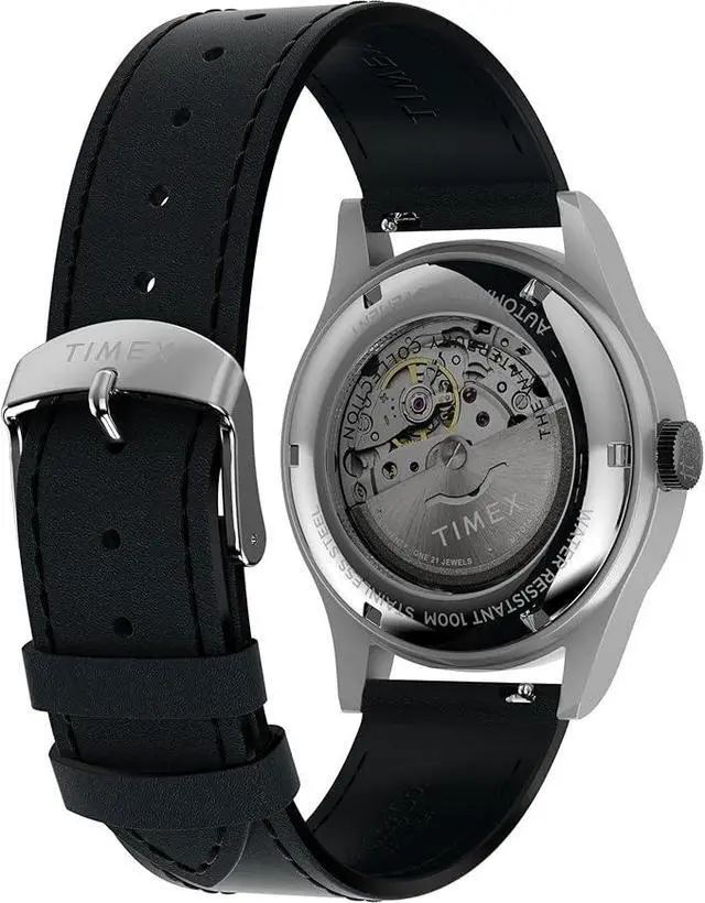 Alt view image 3 of 3 - Timex Waterbury Traditional 39mm Leather Automatic Mens Watch