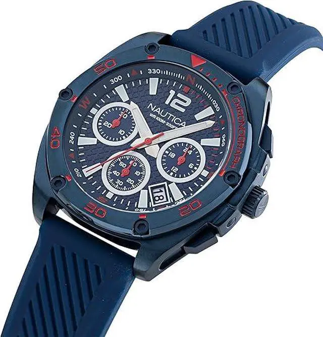 Alt view image 3 of 3 - Nautica Tin Can Bay Chronograph Mens Watch