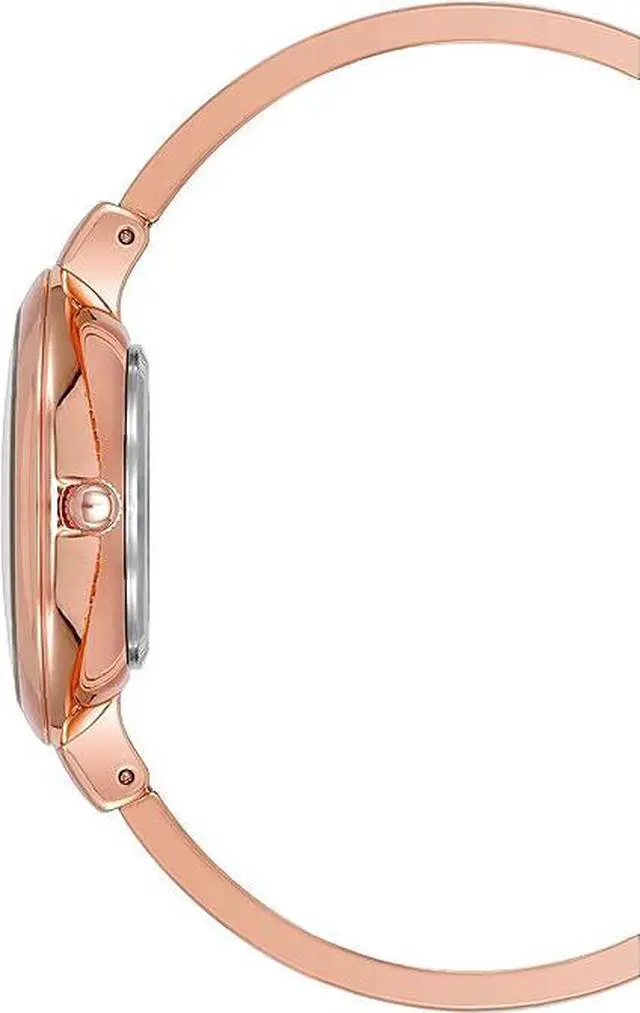 Main image of Anne Klein Rose Gold-Tone Blush Pink Mother-of-Pearl Bangle Set Ladies Watch