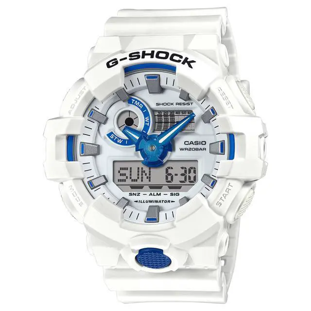 Alt view image 8 of 8 - Casio G-Shock Analog Digital White Dial Quartz Sports Men's Watch GA-700HDS-7A