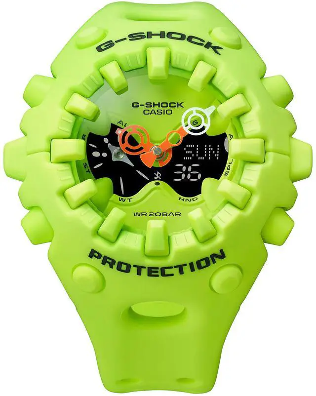 Alt view image 6 of 8 - Casio G-Shock Green Dial Quartz Sports 200M Unisex Watch GA-V01-9A