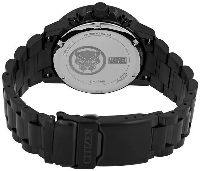 Alt view image 2 of 3 - Citizen Eco-Drive Marvel Black Panther Chronograph Black Dial Mens Watch