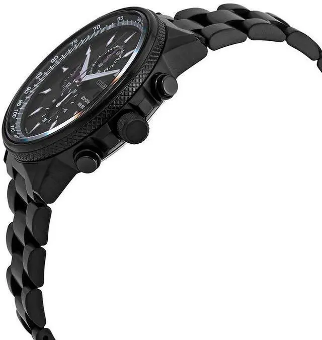 Alt view image 3 of 3 - Citizen Eco-Drive Marvel Black Panther Chronograph Black Dial Mens Watch