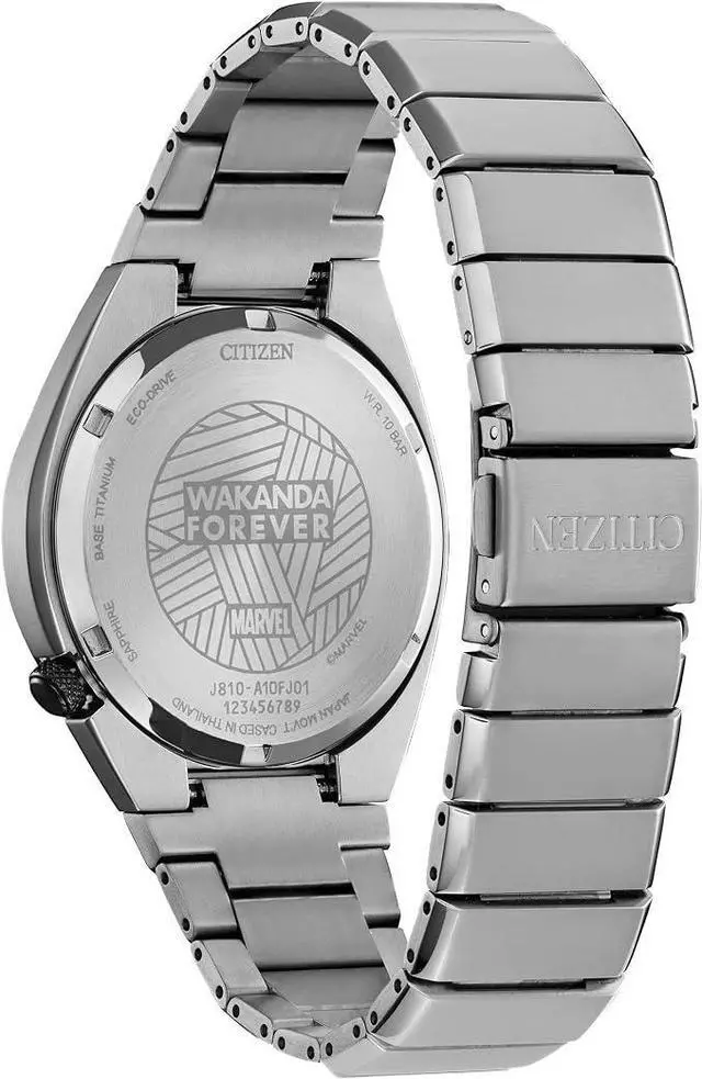 Alt view image 3 of 3 - Citizen Black Panther Eco-Drive Black Dial Mens Watch