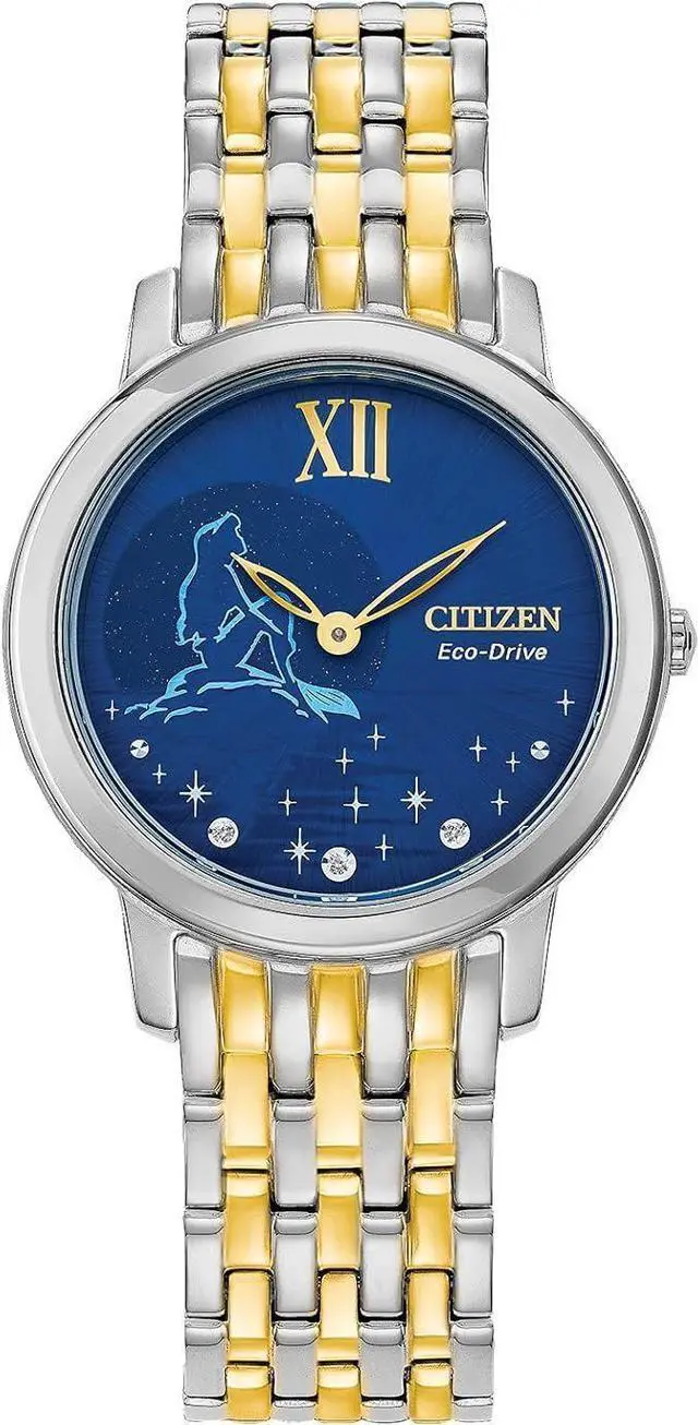 Main image of Citizen Ariel Diamond Disney Princess Blue Dial Ladies Watch