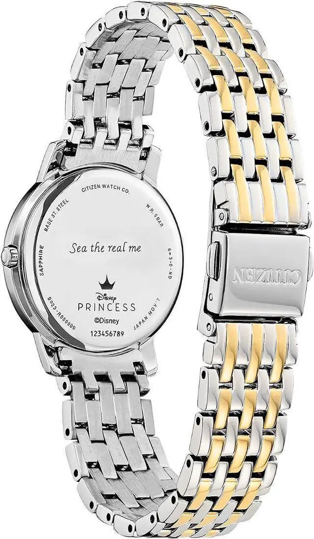 Alt view image 2 of 3 - Citizen Ariel Diamond Disney Princess Blue Dial Ladies Watch