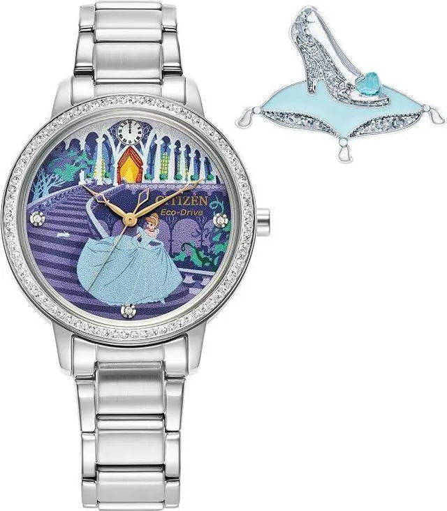 Main image of Citizen Cinderella Blue Dial Ladies Watch and Pin Gift Set
