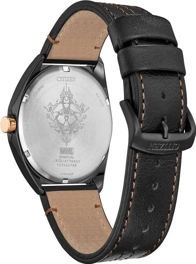 Alt view image 3 of 3 - Citizen Tony Stark 63 Eco-Drive Black Dial Mens Watch