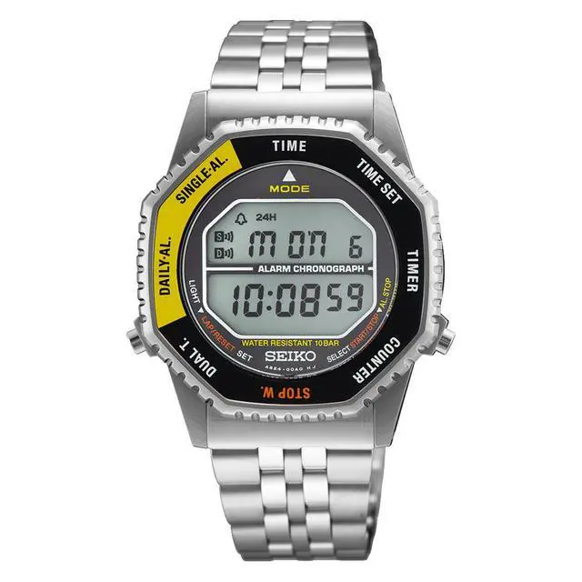 Alt view image 4 of 4 - Seiko Rotocall Digital Chronograph Stainless Steel Quartz SMGG17P1 100M Men's Watch