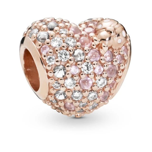 Alt view image 2 of 2 - Pandora Gleaming Ladybird Heart Charm Crystal Women's Jewelry