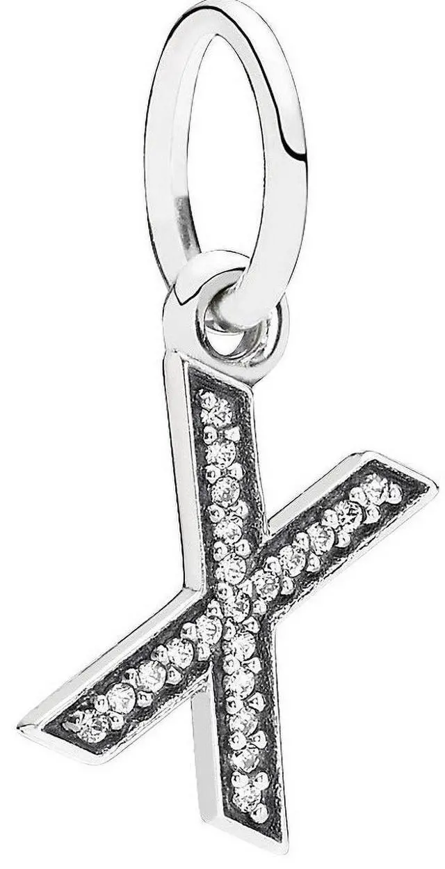 Main image of PANDORA Letter X Dangle Charm - Clear CZ -
