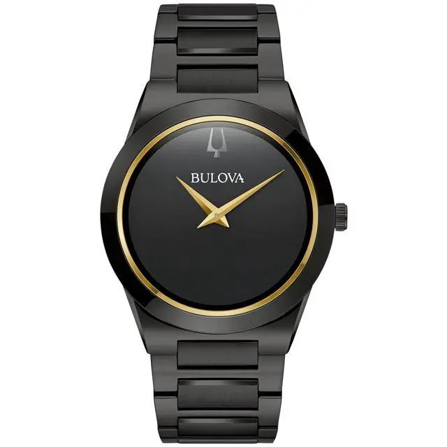 Alt view image 2 of 2 - Bulova Millennia Modern Black Ion-Plated Stainless Steel Mens Watch