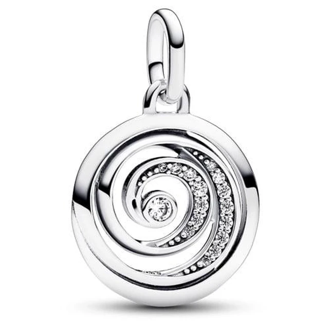 Alt view image 2 of 2 - Pandora ME Gratitude Spiral Medallion Charm