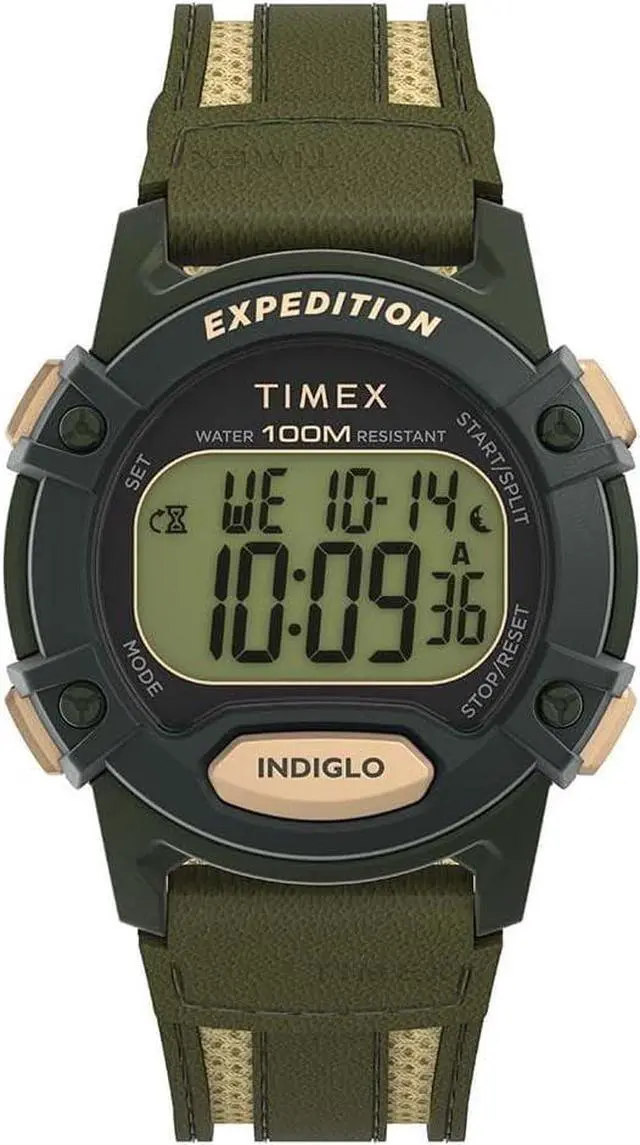 Alt view image 3 of 3 - Timex Expedition CAT 5 Digital Green Mens Watch