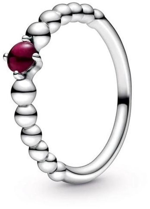 Alt view image 2 of 2 - Pandora Dark Red Beaded Ring