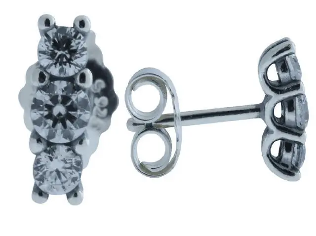 Alt view image 2 of 2 - PANDORA Sparkling Elegance Stud Earrings -