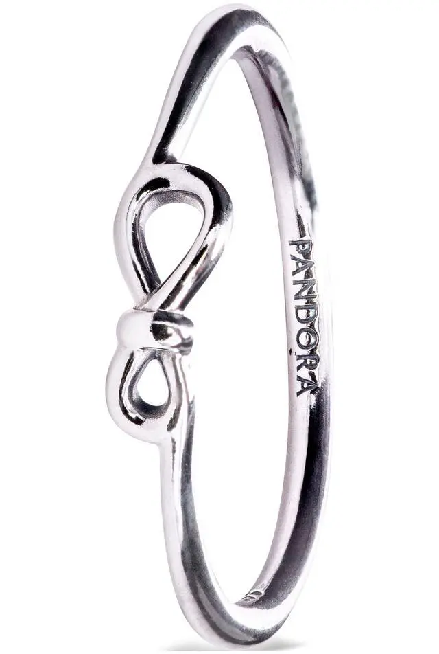 Alt view image 2 of 2 - Pandora Infinity Knot Ring Size 58