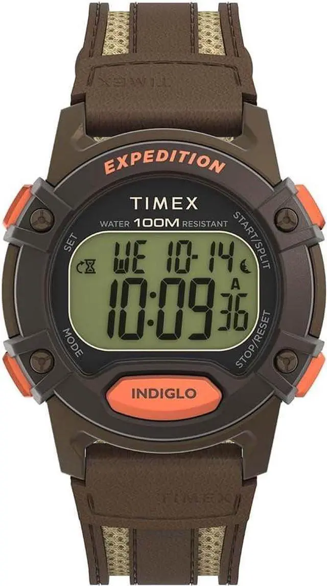 Alt view image 3 of 3 - Timex Expedition CAT 5 Digital Brown Mens Watch