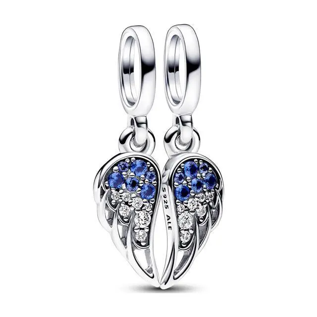 Alt view image 2 of 2 - Pandora Splittable Angel Wings Dangle Charm Sterling Silver Women's Jewelry
