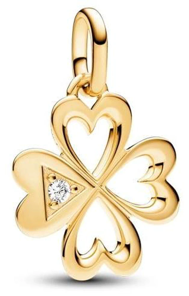 Alt view image 2 of 2 - Pandora ME Heart Four-leaf Clover Medallion Charm