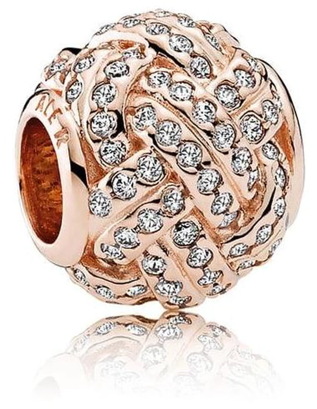 Alt view image 2 of 2 - PANDORA Sparkling Love Knot Clear CZ