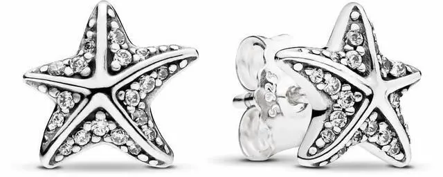 Alt view image 2 of 2 - Pandora Tropical Starfish Stud Earrings -