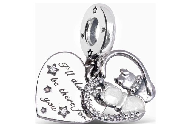 Alt view image 3 of 3 - Pandora Cats & Hearts Dangle Charm