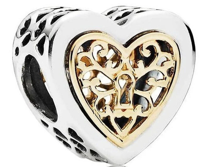 Alt view image 2 of 2 - PANDORA Locked Hearts Charm -