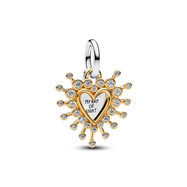 Alt view image 2 of 2 - Pandora Radiant Heart Double Dangle Charm
