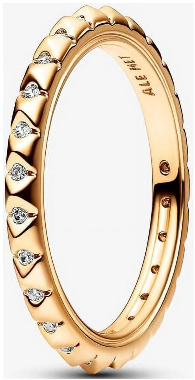 Alt view image 2 of 2 - Pandora ME Pyramids Ring 14ct Rose Gold-Plated Metal Blend Women's Jewelry Size 52