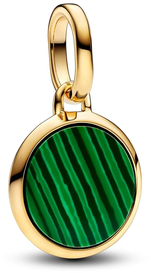 Alt view image 2 of 2 - Pandora ME Green Engravable Mini Medallion Charm