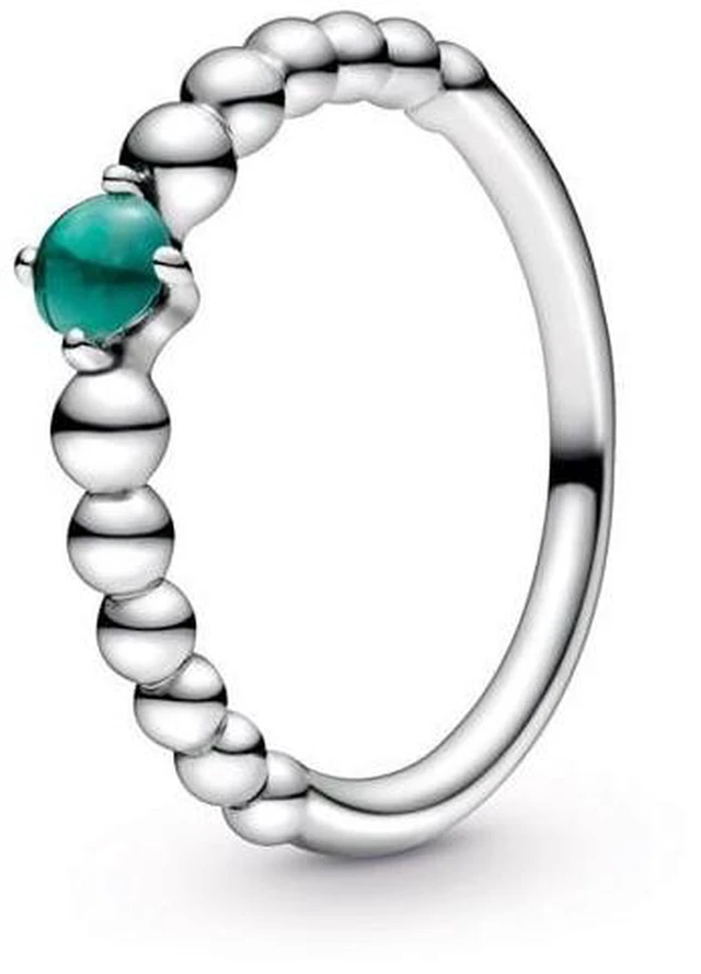 Alt view image 2 of 2 - Pandora Rainforest Green Beaded Ring