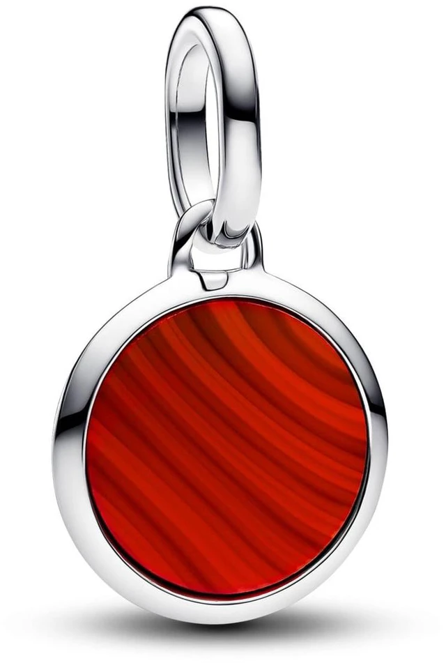 Alt view image 2 of 2 - Pandora ME Red Murano Glass Engravable Mini Medallion Charm