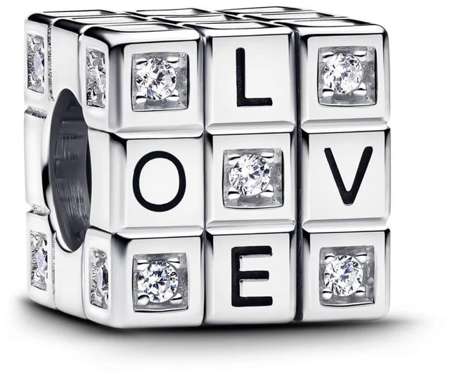 Alt view image 2 of 2 - Pandora Moveable Toy Cube Charm Sterling silver
