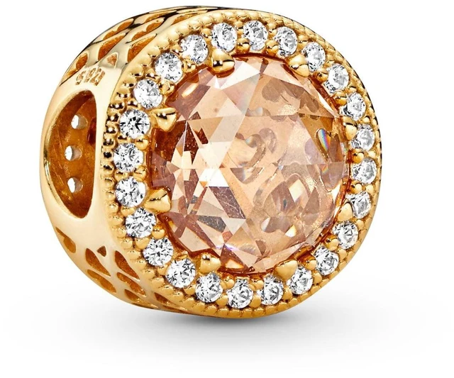 Alt view image 3 of 3 - Pandora Shine Abstract Charm 14k Gold-Plated Women's Jewelry