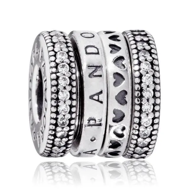 Alt view image 2 of 2 - PANDORA Spinning Hearts of PANDORA Charm -