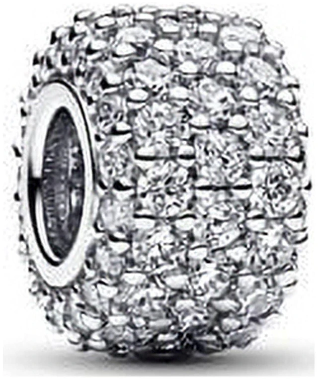 Alt view image 2 of 2 - Pandora Sparkling Pave Triple-row Charm