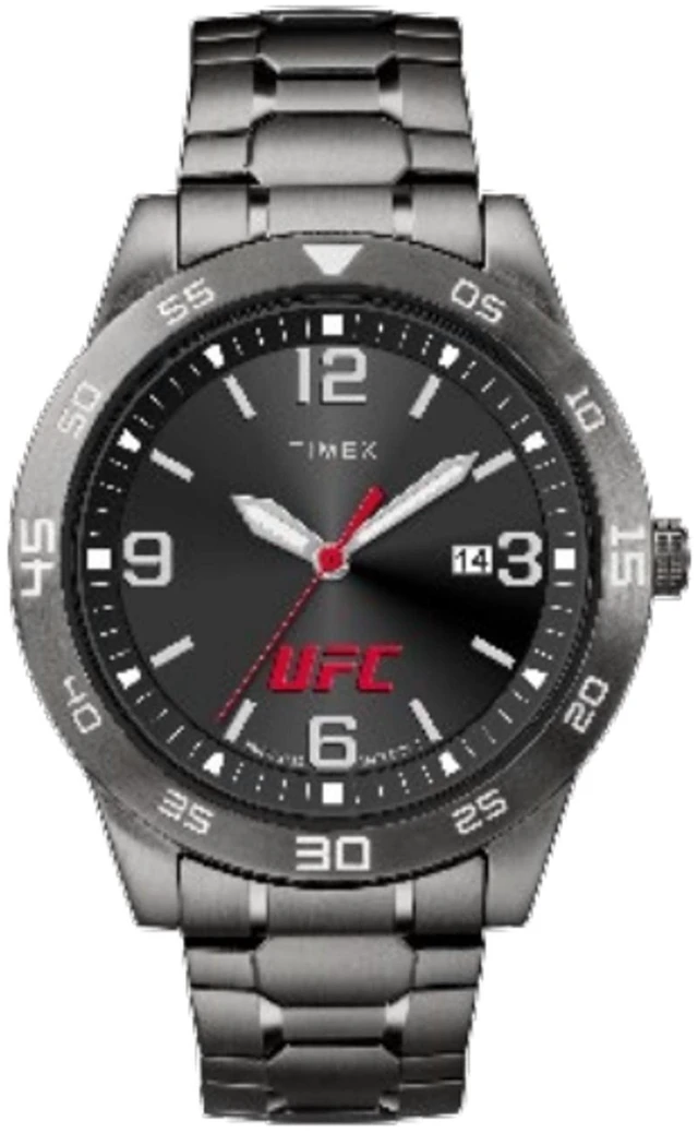Alt view image 2 of 2 - Timex UFC Legend 42mm Gunmetal Case expansion Bracelet Mens Watch